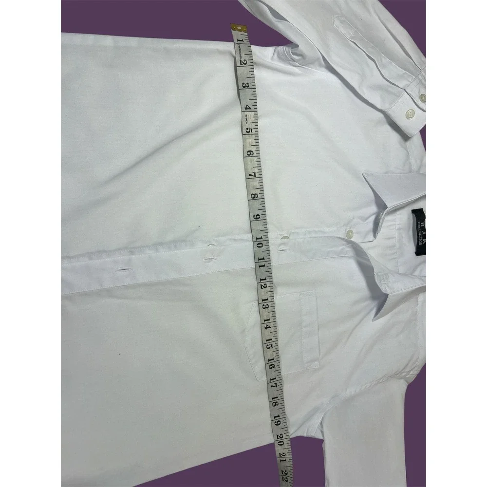 BJK Collection White Long Sleeve Button‎ Down Dress Shirt Size 12 Boys Mens XS
